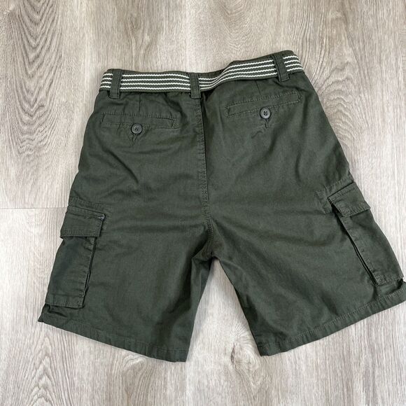 Ring Of Fire Shorts - Dark Green - Boys Size 14 with belt - Picture 4 of 9